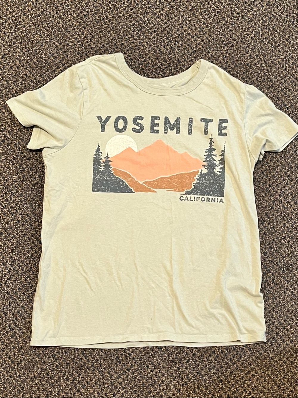 Zoe + Liv Yosemite Graphic Tee - Cream and Orange